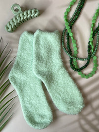 Cosy Lounge Socks - Aspen - Lime Green