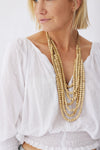 Timber Bead Necklace - Waimea - Natural