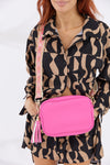 Vegan PU Leather Miami Crossbody - Bubblegum