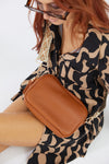 Vegan PU Leather Miami Crossbody - Tan