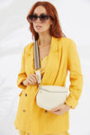 Vegan PU Leather Florida Crossbody - Ivory