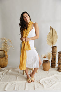 Scarf ~ French Riviera ~ Light Mustard