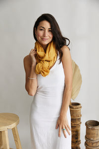 Scarf ~ French Riviera ~ Light Mustard