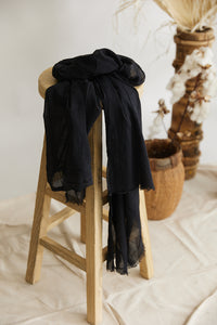 Scarf ~ French Riviera ~ Black