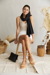 Scarf ~ French Riviera ~ Black