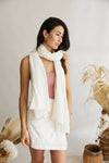 Scarf ~ French Riviera ~ White