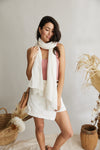 Scarf ~ French Riviera ~ White