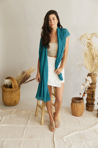 Scarf ~ French Riviera ~ Teal