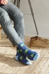 Sock ~ Frog ~ Navy