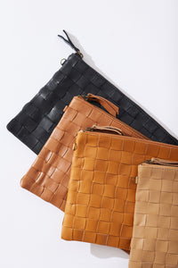 Sanur Woven Crossbody Bag - Tan